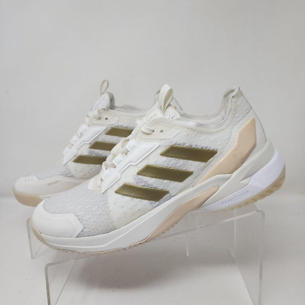 Adidas Crazyflight Shoes Womens Size 9 White Volleyball Sneakers Gym Casual - Picture 5 of 9